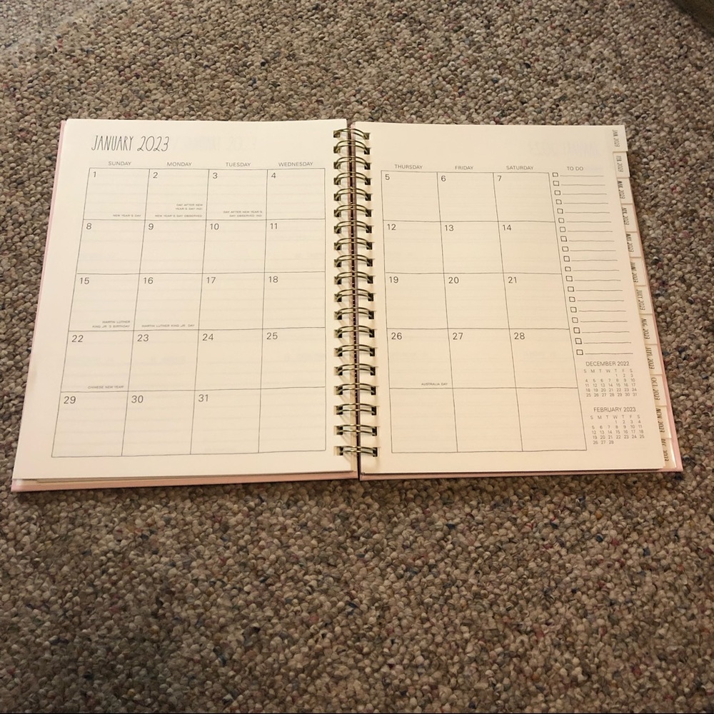 🆕 Rae Dunn DREAM IT PLAN IT DO IT 2023 Planner Pink - Picture 6 of 10